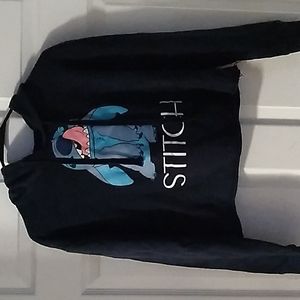 Stitch crop top hoodie